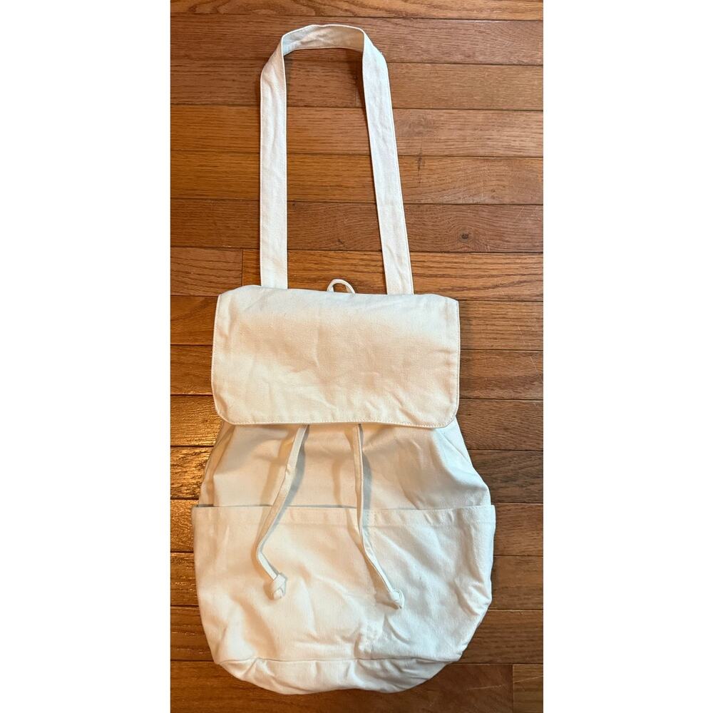 Laude the Label off white Convertable canvas bag 100% cotton - Picture 2 of 9